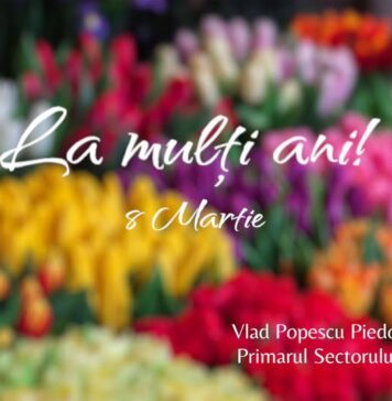 Vlad Popescu Piedone, primarul Sectorului 5: Pentru toate doamnele și domnișoarele din Sectorul 5, LA MULȚI ANI!
