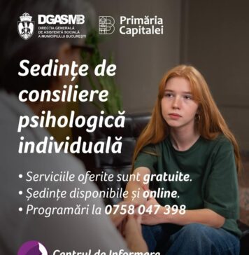 DGASMB oferă gratuit sesiuni individuale de suport psihologic pentru femeile care trec prin momente dificile