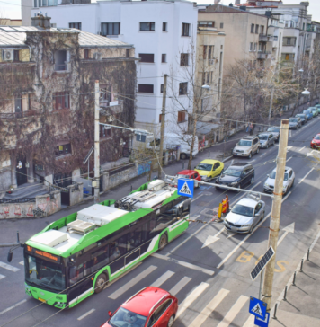 Stația „Piața Spaniei”, relocată la circa 80 m pe Bd. Dacia, spre Piața Romană