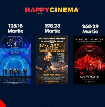 Muzica prinde viață pe marele ecran: concerte spectaculoase și povești legendare la Happy Cinema!