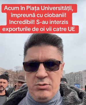 Scandalul exporturilor de ovine în UE – Europarlamentarul Luis Lazarus intervine din Piața Victoriei