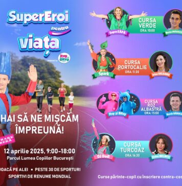 Sport și mișcare în aer liber. Copiii și părinții pot fi SuperEroi pentru Viață alături de campioni de renume mondial