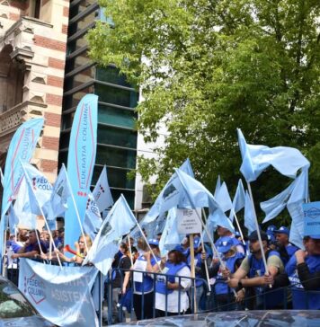 Acțiune de protest a sindicaliștilor din Asistență Socială, organizată joi la Ministerul Finanțelor