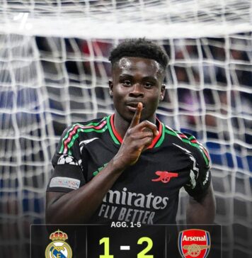 Arsenal a eliminat-o pe Real Madrid din Liga Campionilor după ce a câştigat şi pe Bernabeu (2-1)