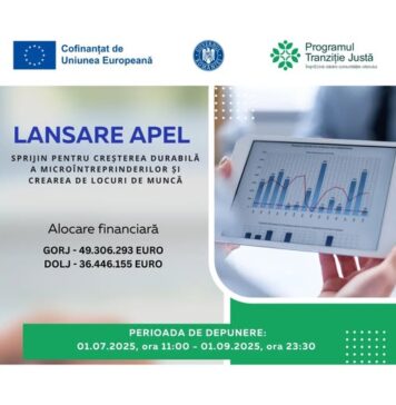 Președintele CJ Gorj, Cosmin Mihai Popescu: ”Vești bune pentru antreprenorii din Gorj! Județul Gorj beneficiază de o alocare de peste 49 de milioane de euro, fonduri dedicate dezvoltării microîntreprinderilor