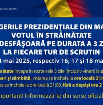MAE a publicat harta interactivă a secțiilor de votare organizate în străinătate pentru alegerile prezidențiale 2025