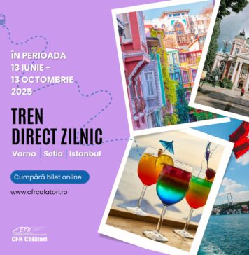Tren direct de la București către Varna, Sofia, Istanbul (Halkali) și retur, din 13 iunie/ Cât costă un bilet