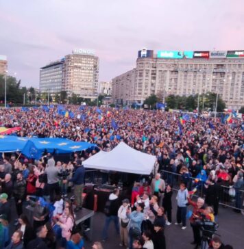 VIDEO/ Circa 20.000 de persoane au participat la manifestația pro-Europa din București