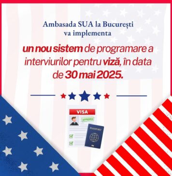 Ambasada SUA la București implementează un nou sistem de programare a interviurilor pentru vize
