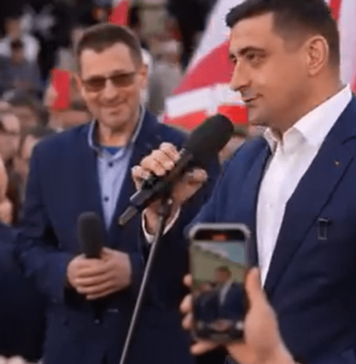 George Simion a participat, la Varșovia, la un miting electoral al conservatorilor polonezi