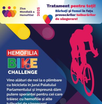Pedalăm pentru speranță! Hemophilia Bike Challenge are loc sâmbătă, 31 mai, în Parcul Izvor