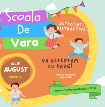 Școală de vară gratuită pentru elevii din clasele primare, în Sectorul 2