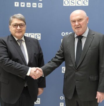 Întrevedere a ministrului Hurezeanu cu secretarul general al OSCE