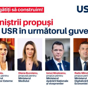 Comitetul Politic al USR a validat propunerile de miniștri. Partidul va avea patru portofolii în noul Executiv