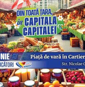 Piața volantă revine în Aviației: 30 de producători autohtoni vor vinde produse între orele 9:00 și 19:00