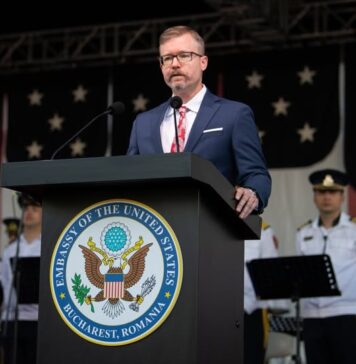 Însărcinatul cu afaceri al Ambasadei SUA în România Michael Dickerson la recepția organizată de Ziua Independenței SUA: Ca întotdeauna, angajamentul Statelor Unite față de România este de neclintit