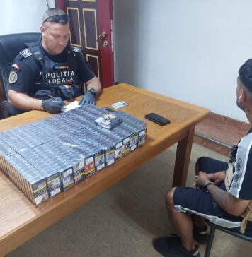 Țigarete de contrabandă confiscate în zona Pieței Obor, în urma unei acțiuni a Poliției Locale Sector 2