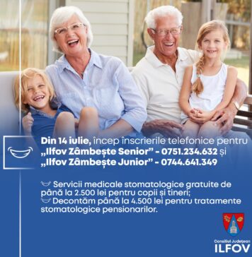 Locurile se ocupă rapid în proiectele ”Ilfov Zâmbește”, anunță CJ Ilfov