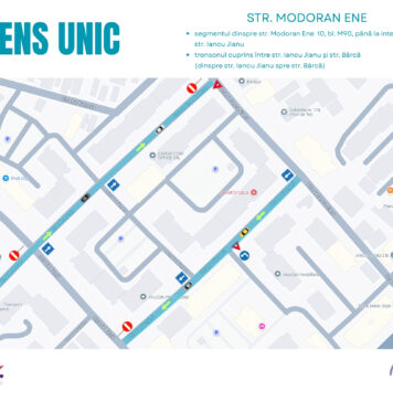Strada Modoran Ene din Sectorul 5 se transformă în stradă cu sens unic din 28 iulie