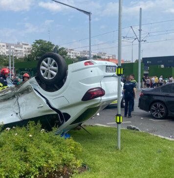 ULTIMA ORA Accident rutier în Sectorul 6: Două mașini implicate, un șofer primește îngrijiri medicale / FOTO EXCLUSIV