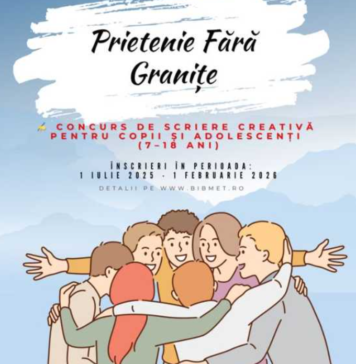 ‘Prietenie fără granițe’ – concurs de scriere creativă organizat de Biblioteca Metropolitană București