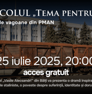 Republica Moldova: Spectacolul „Tema pentru acasă”, inspirat din drama deportărilor staliniste, va fi prezentat în cadrul expoziției de vagoane din PMAN