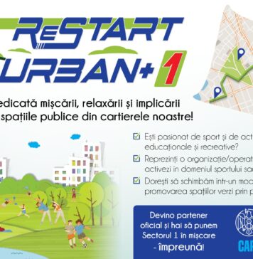 Spațiile publice din Sectorul 1 vor fi transformate în locuri pentru activități în aer liber