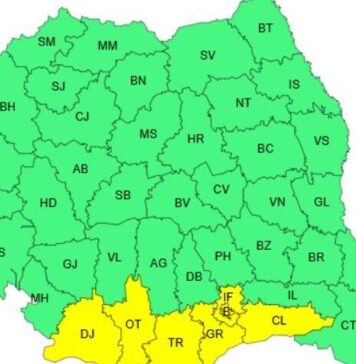 Cod galben de caniculă și disconfort termic în șase județe și București, duminică