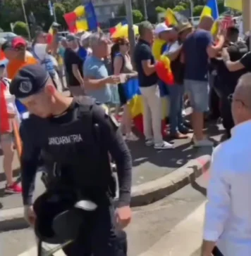 Acad. Eugen Mihăescu: Oamenii au ieșit în stradă pentru Libertate, Dreptate și Demnitate națională. Iar Jandarmeria a ajuns să calce în picioare stindardul pe care au depus un jurământ!