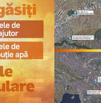 Puncte de prim ajutor în Sectorul 1 în zilele caniculare