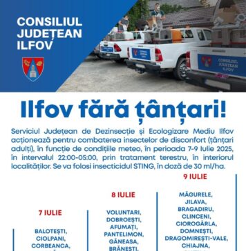 Campania „Ilfov fără țânțari” continuă în alte localități din județ