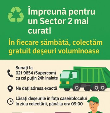 Campanie pentru un oraș mai curat: Primăria Sectorului 2 colectează gratuit deșeurile voluminoase