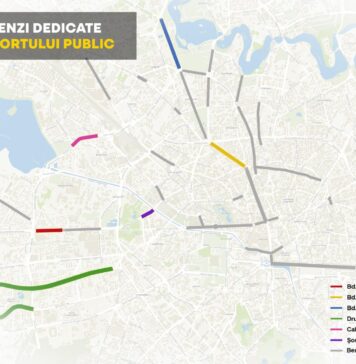 Încă 10,5 km de benzi unice pentru transportul public în București!