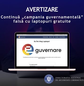 DNSC avertizează: O campanie falsă cu laptopuri gratuite circulă online