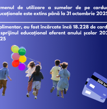 Termen extins pentru utilizarea tichetelor educaționale aferente anului școlar 2024–2025