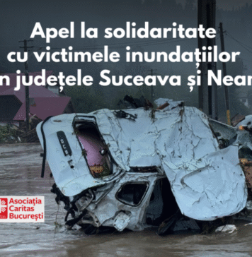 Arhiepiscopia Romano-Catolică de București anunță o colectă pentru victimele inundațiilor din județele Suceava și Neamț