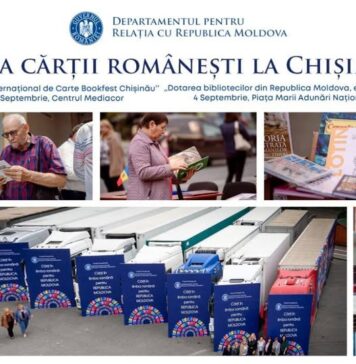 Două proiecte culturale importante finanțate de Departamentul pentru Relația cu Republica Moldova, la Chișinău în cursul săptămânii viitoare, sub titulatura „Luna cărții românești”