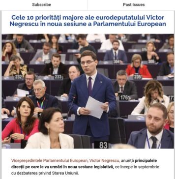 Victor Negrescu: A început o nouă sesiune a Parlamentului European. 10 priorități concrete pe care le voi susține în perioada următoare