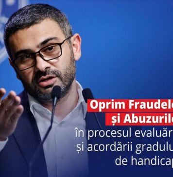 Ministrul Muncii, Petre-Florin Manole: ”Am pus în transparență proiectul de revizuire a criteriilor care stabilesc încadrarea în grad de handicap. Fraudele și abuzurile nu mai trebuie să afecteze drepturile celor vulnerabili”