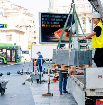 Lucrări de reparații pe Bulevardul Magheru. Materialele vechi vor fi refolosite în alte zone ale Capitalei