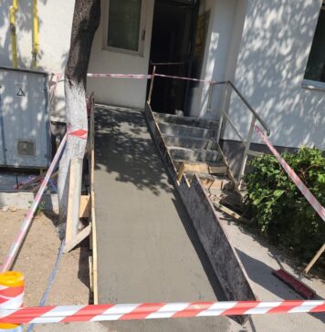 O nouă rampă pentru persoanele cu dizabilități pe strada Iancu Jianu din Sectorul 5