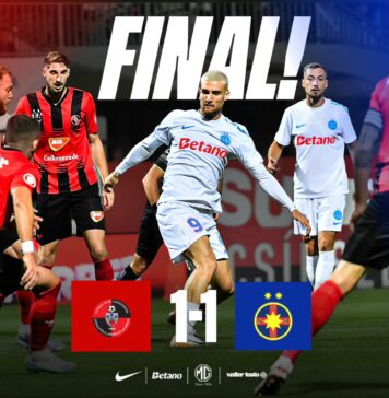 FCSB, ţinută în şah de FK Csikszereda la Miercurea Ciuc (1-1), în Superligă