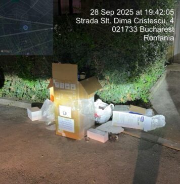 Locuitor din Sectorul 2, amendat cu 2.000 de lei pentru aruncarea deșeurilor pe domeniul public