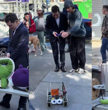 Nicușor Dan s-a jucat cu maimuțoi de pluș și cu mașinuțe cu telecomandă la „Străzi deschise” pe Calea Victoriei