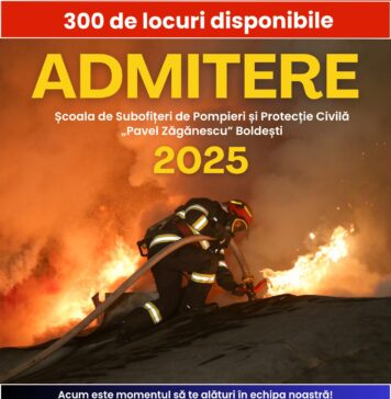 S-a dat start înscrierilor la Școala de Subofițeri Pompieri si Protecție Civilă