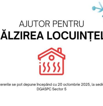 Primăria Sectorului 5 continuă să sprijine persoanele vulnerabile prin acordarea ajutoarelor pentru încălzirea locuinței și anul acesta, în sezonul rece