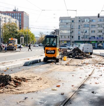 S-au reluat lucrările la linia 5 de tramvai. Gradul de execuție – 96%