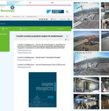 CNAB lansează „Airport Projects Live Stream”: Șantierele de la Otopeni, vizibile în timp real