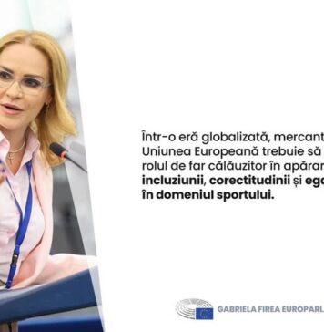 Gabriela Firea: Viitorul model european în domeniul sportului poate construi o societate sănătoasă, solidară și incluzivă