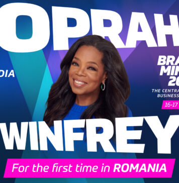 Oprah Winfrey vine pentru prima dată în România la BRAND MINDS